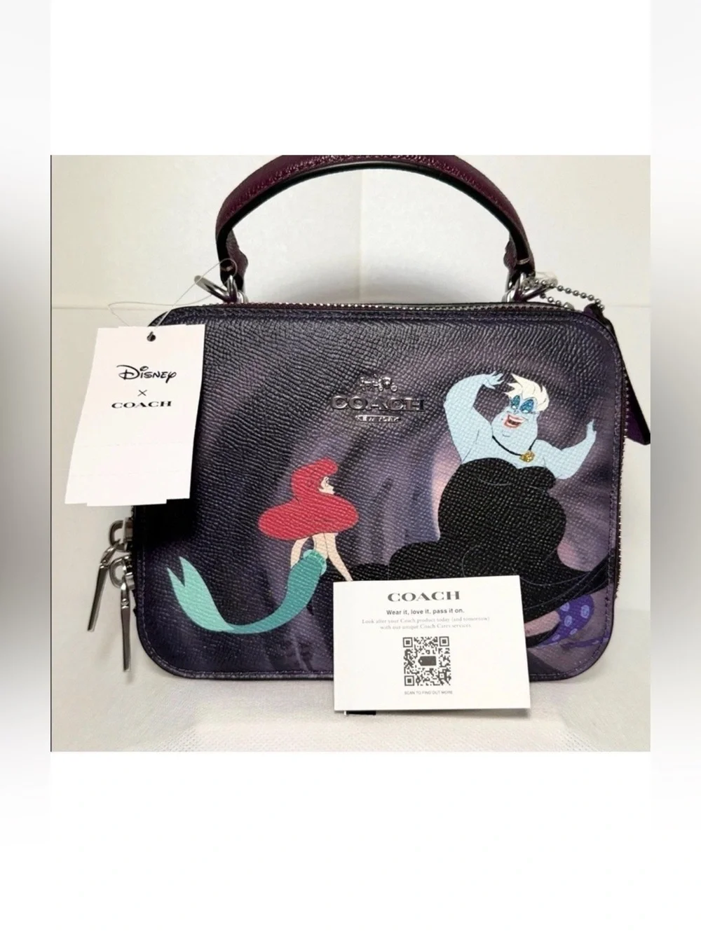 Coach x Disney Villains NWT Ursula Ariel Crossbody Bag Little Mermaid